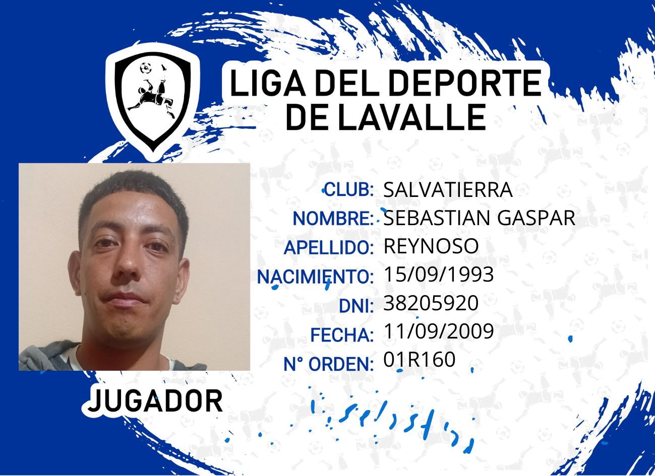 Foto carnet REYNOSO SEBASTIAN ASPAR