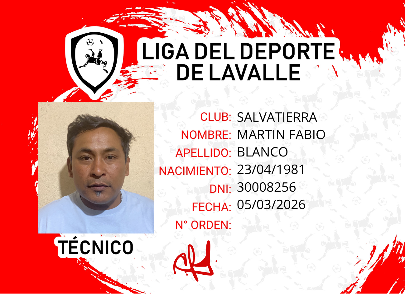Foto carnet BLANCO FABIO MARTIN