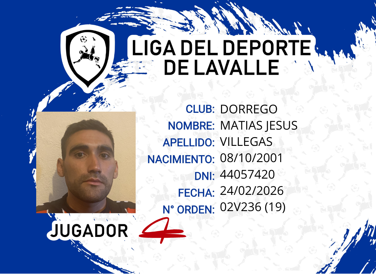 Foto carnet VILLEGAS MATIAS JESUS