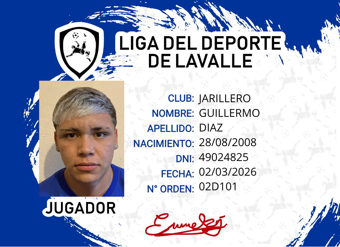 Foto carnet DIAZ, GUILLERMO