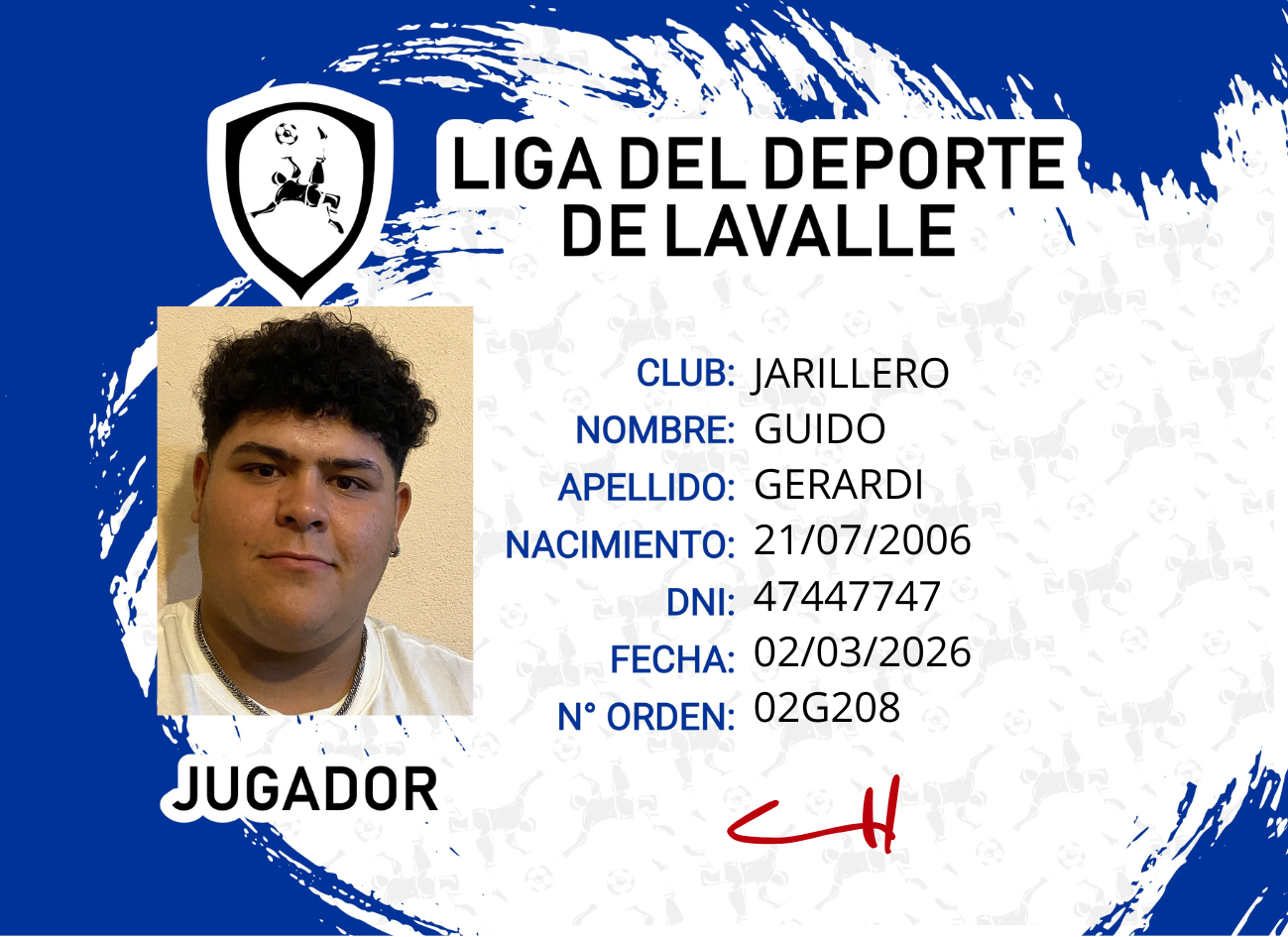 Foto carnet GERARDI,  GUIDO