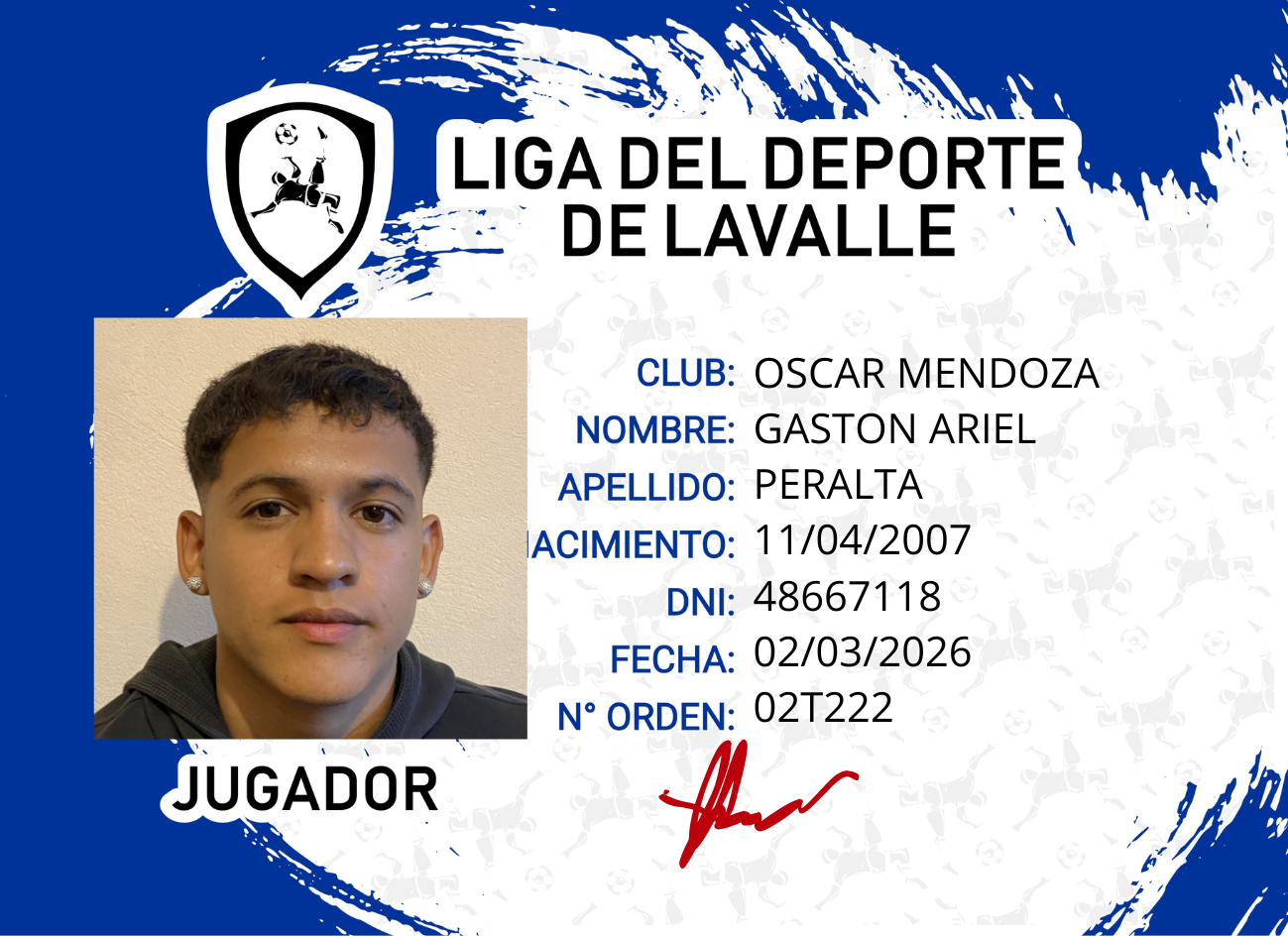 Foto carnet PERALTA, GASTON ARIEL