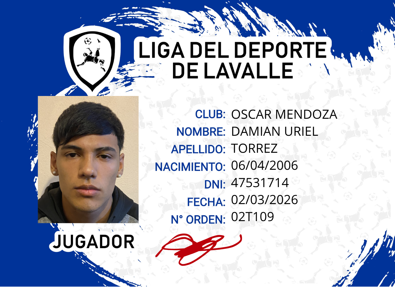 Foto carnet TORREZ, DAMIAN URIEL