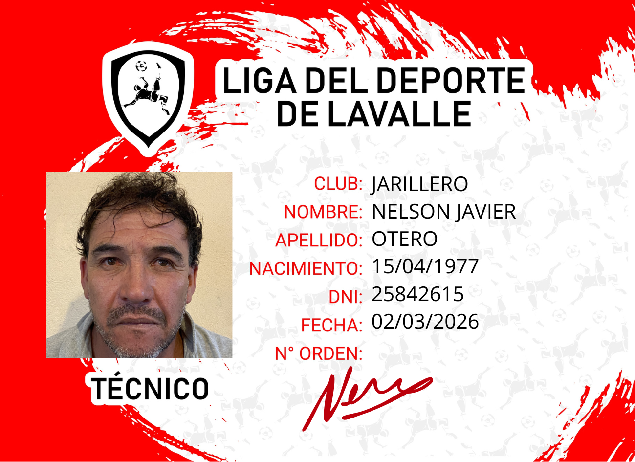Foto carnet OTERO, NELSON JAVIER