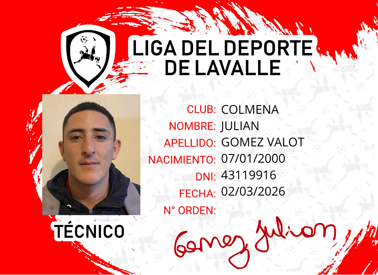 Foto carnet GOMEZ VALOT, JULIAN