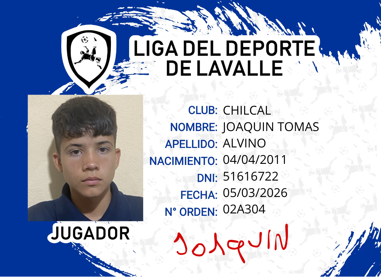 Foto carnet ALVINO, JOAQUIN TOMAS