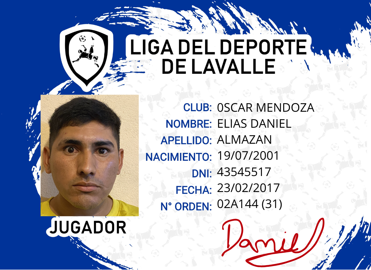 Foto carnet ALMAZAN ELIAS DANIEL