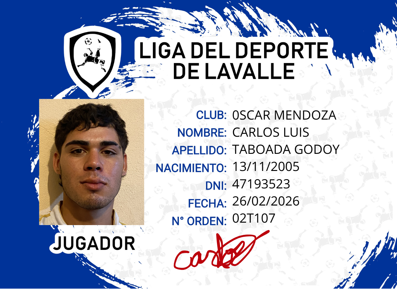 Foto carnet TABOADA GODOY CARLOS LUIS