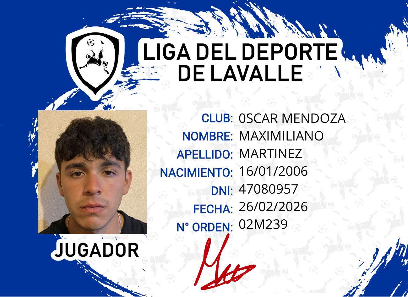 Foto carnet MARTINEZ MAXIMILIANO
