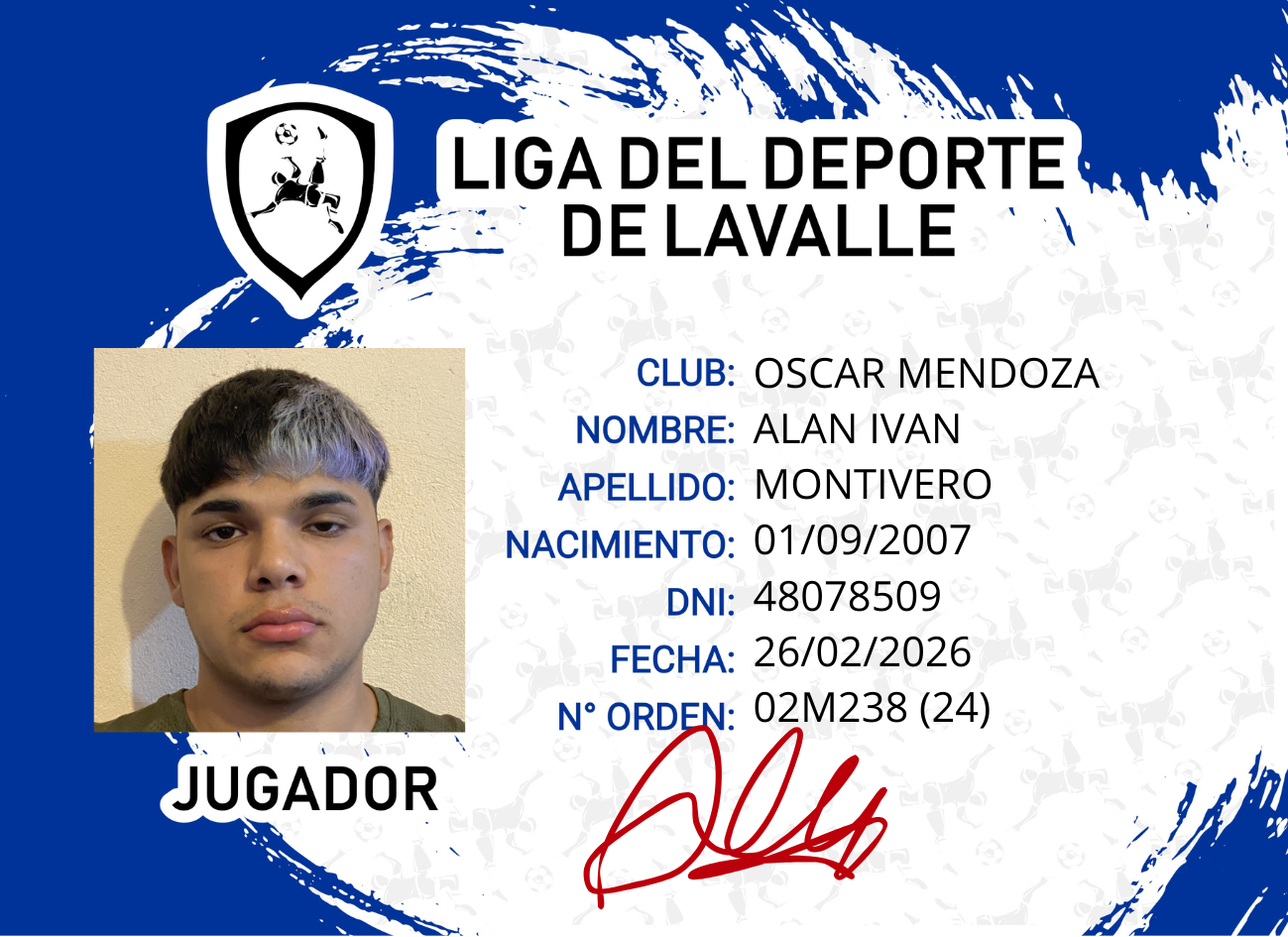 Foto carnet MONTIVERO ALAN IVAN