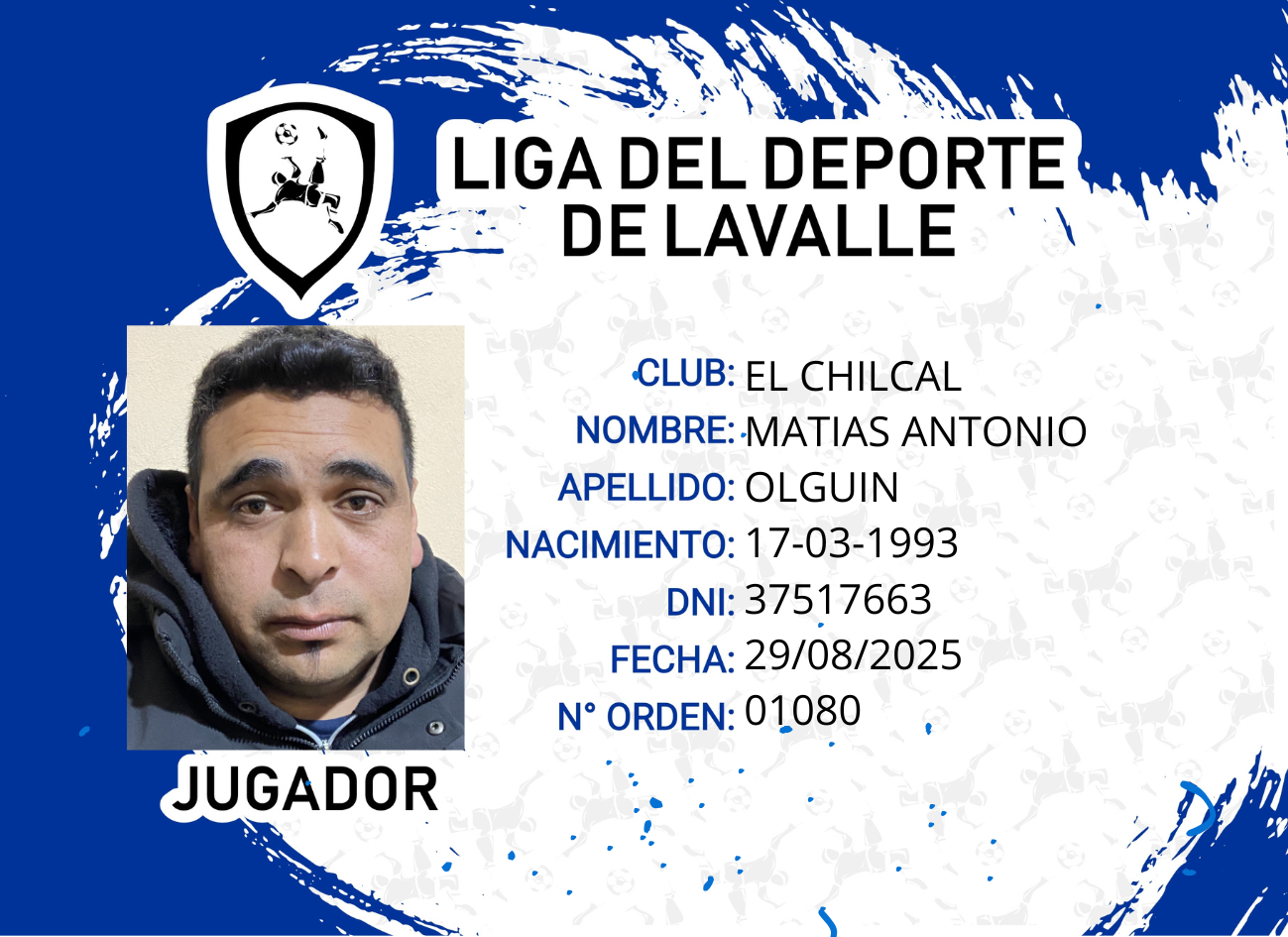 Foto carnet OLGUIN MATIAS ANTONIO