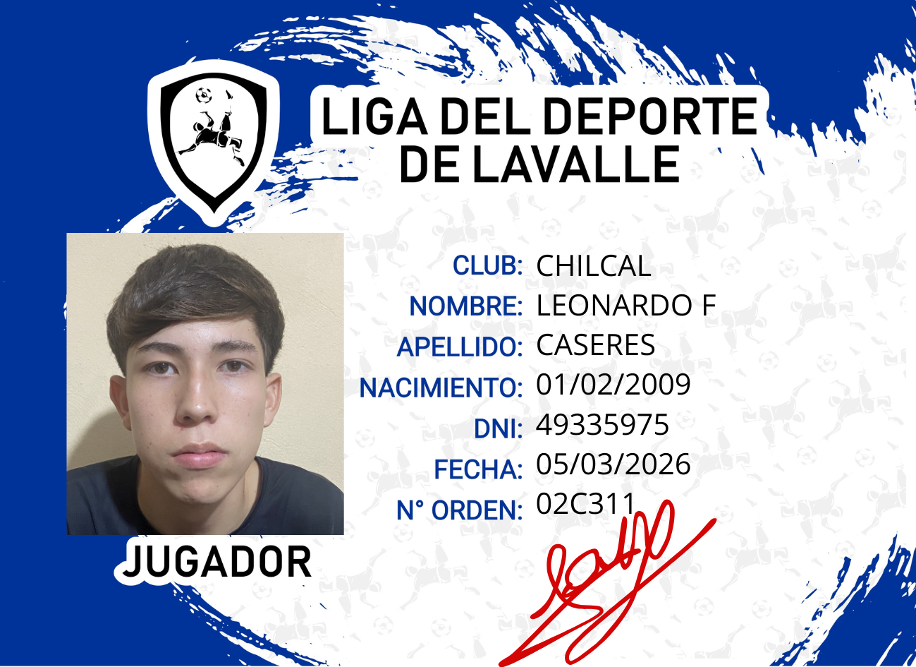 Foto carnet CASERES, LEONARDO F