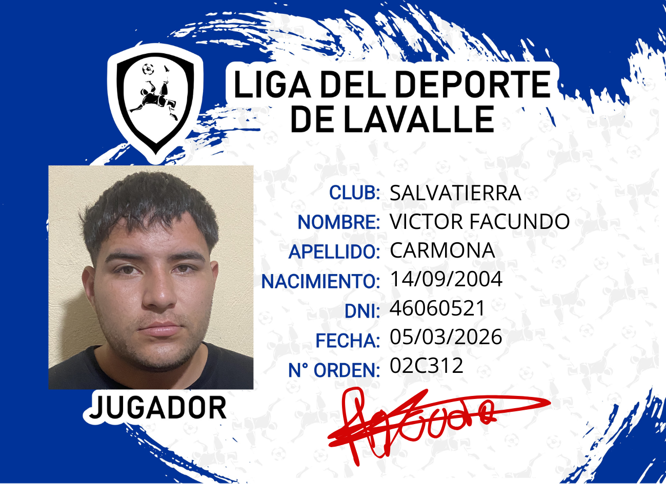 Foto carnet CARMONA, VICTOR FACUNDO