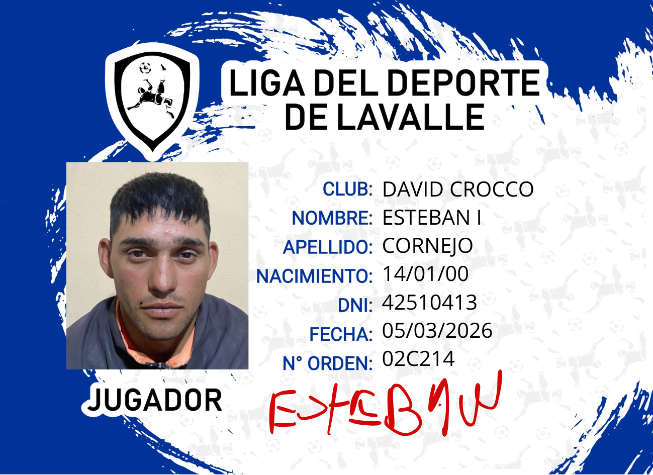 Foto carnet CORNEJO, ESTEBAN I