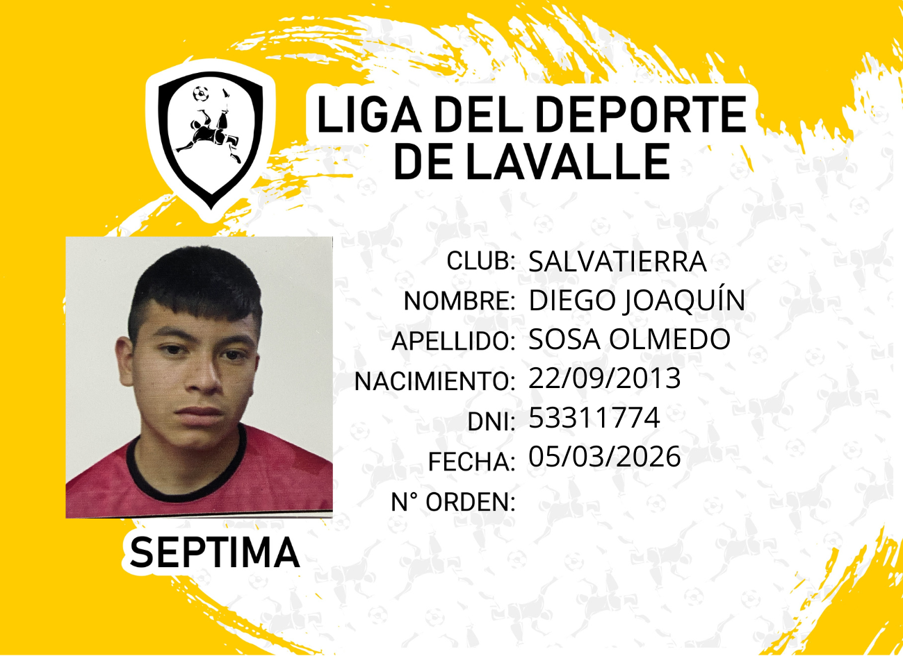 Foto carnet SOSA OLMEDO, DIEGO JOAQUÍN