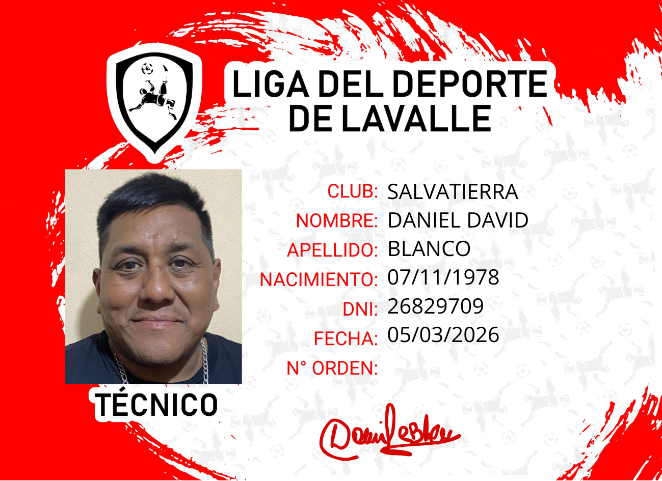 Foto carnet BLANCO, DANIEL DAVID