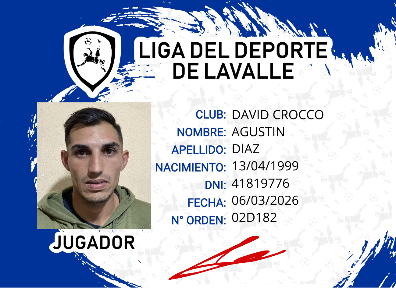 Foto carnet DIAZ AGUSTIN