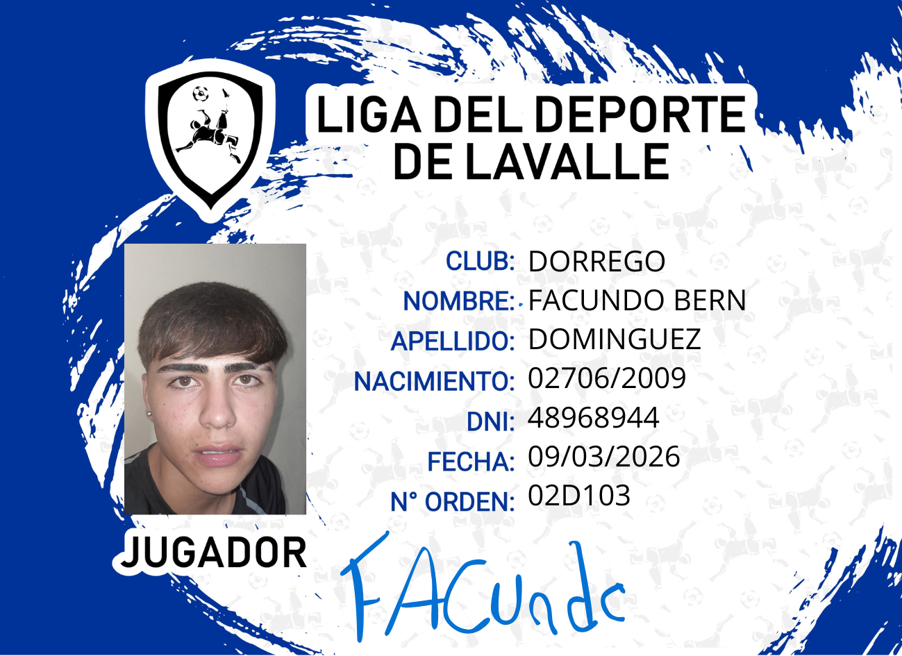 Foto carnet DOMINGUEZ, FACUNDO BERN