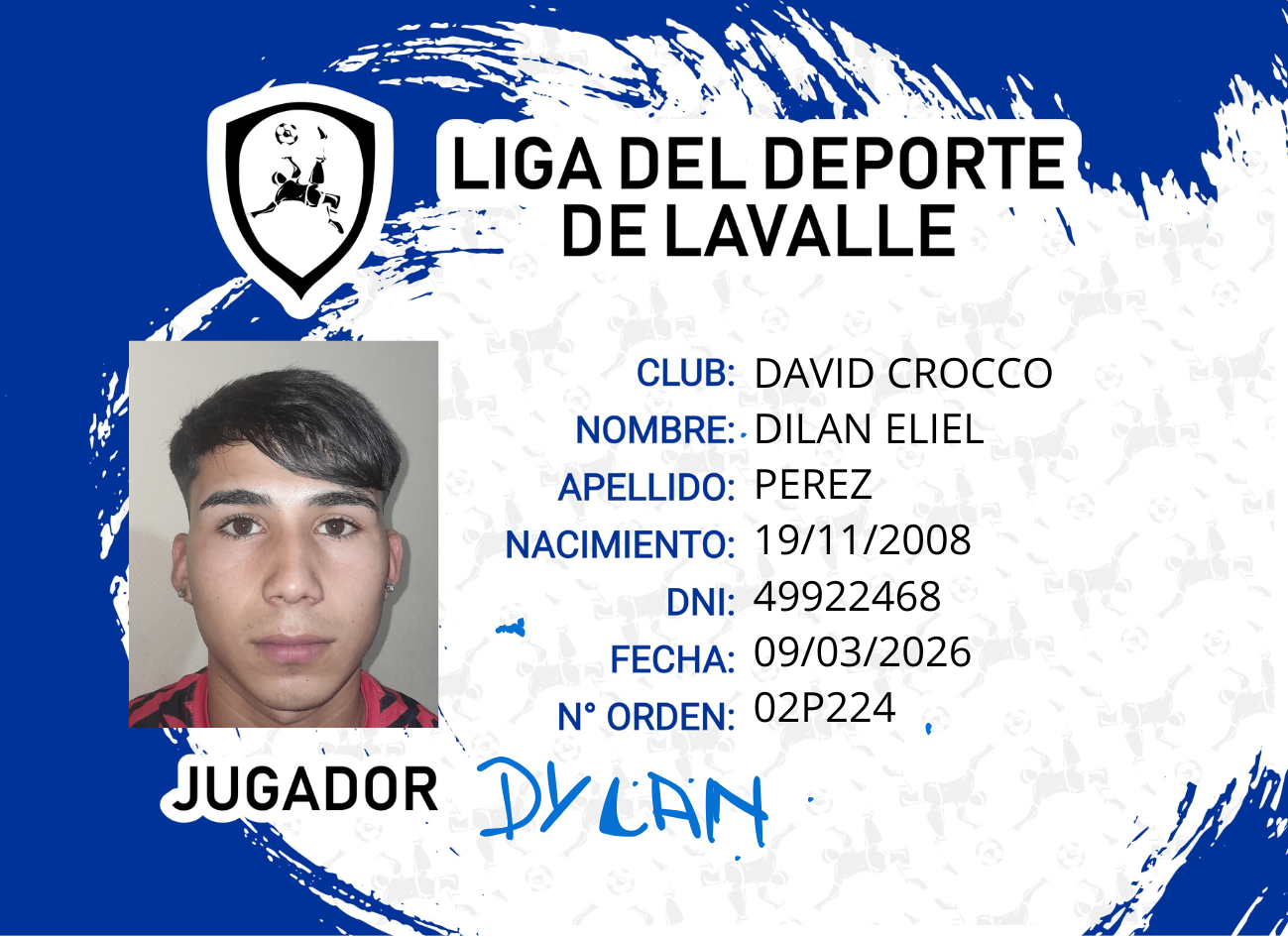 Foto carnet PEREZ, DILAN ELIEL