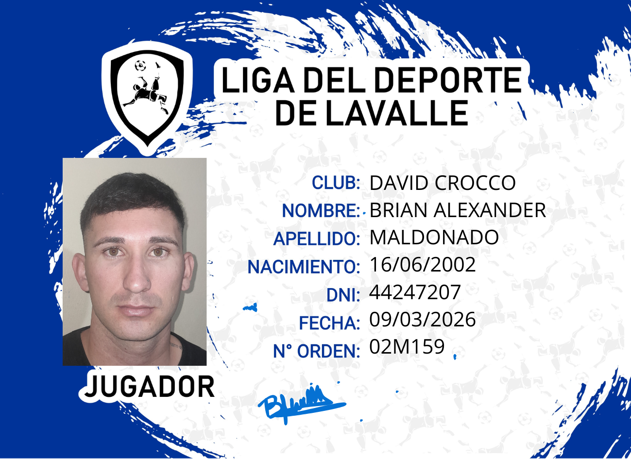 Foto carnet MALDONADO, BRIAN ALEXANDER
