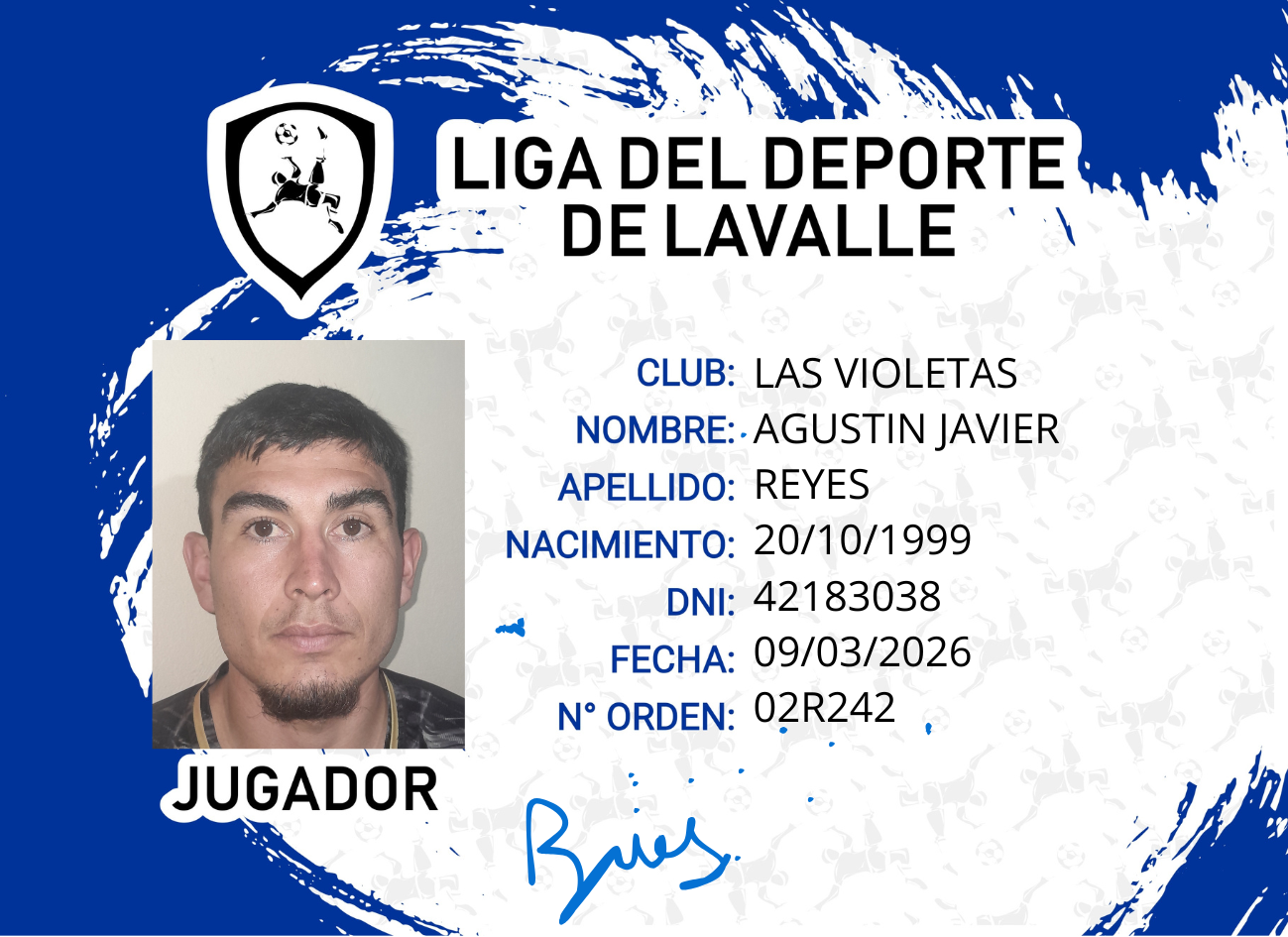 Foto carnet REYES, AGUSTIN JAVIER