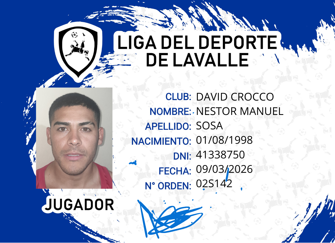 Foto carnet SOSA, NESTOR MANUEL