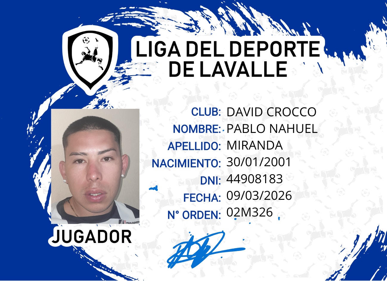 Foto carnet MIRANDA, PABLO NAHUEL
