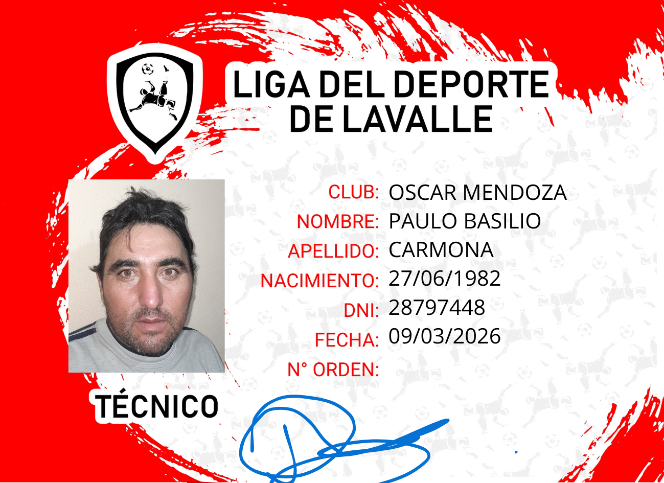 Foto carnet CARMONA, PAULO BASILIO