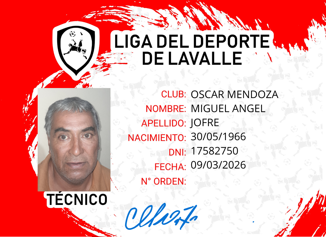 Foto carnet JOFRE, MIGUEL ANGEL