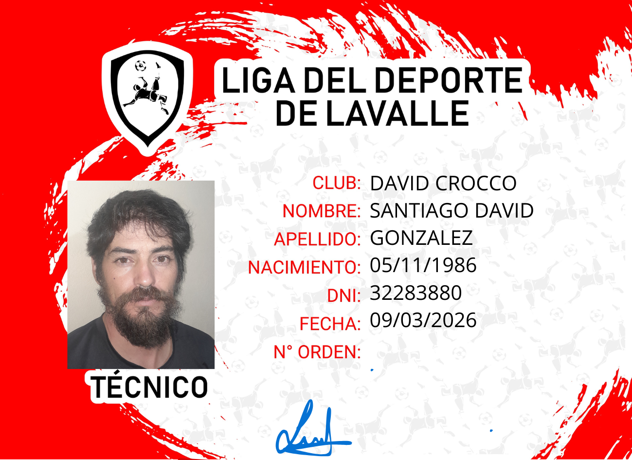 Foto carnet GONZALEZ, SANTIAGO DAVID