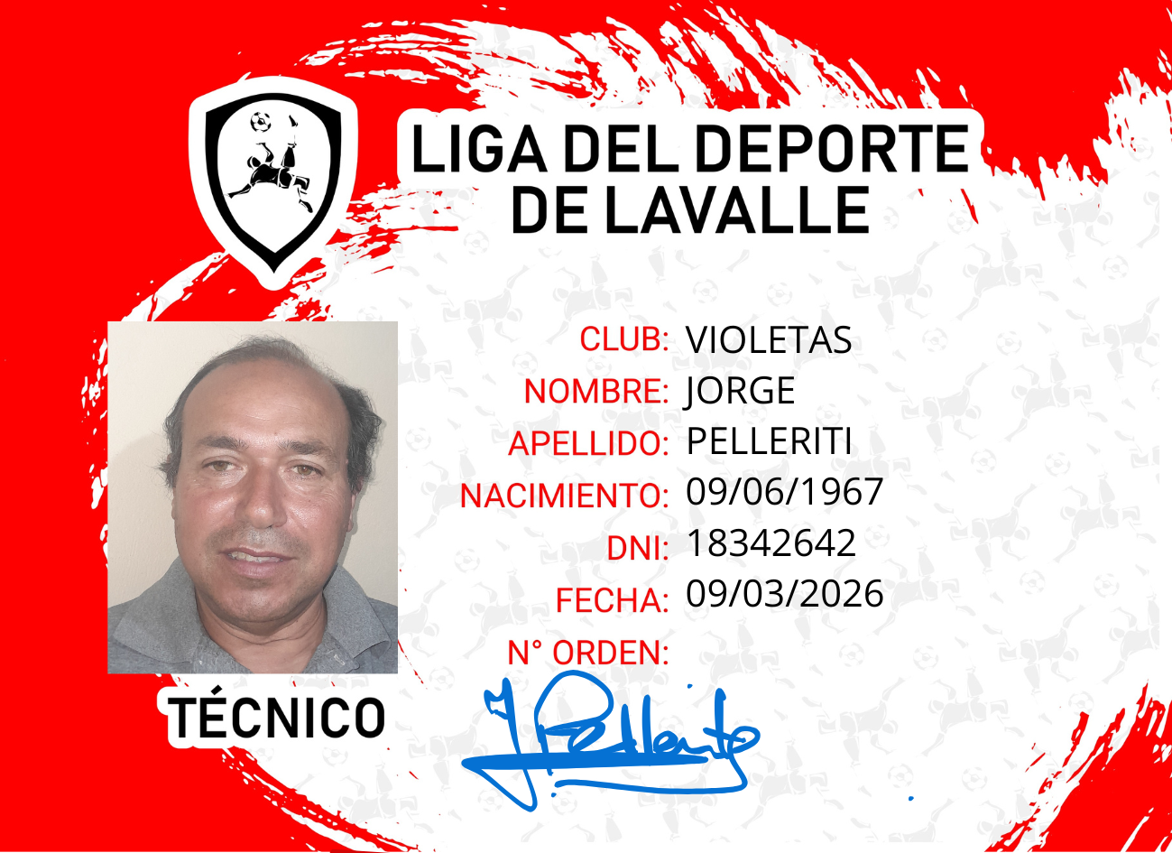Foto carnet PELLERITE, JORGE BRAULIO