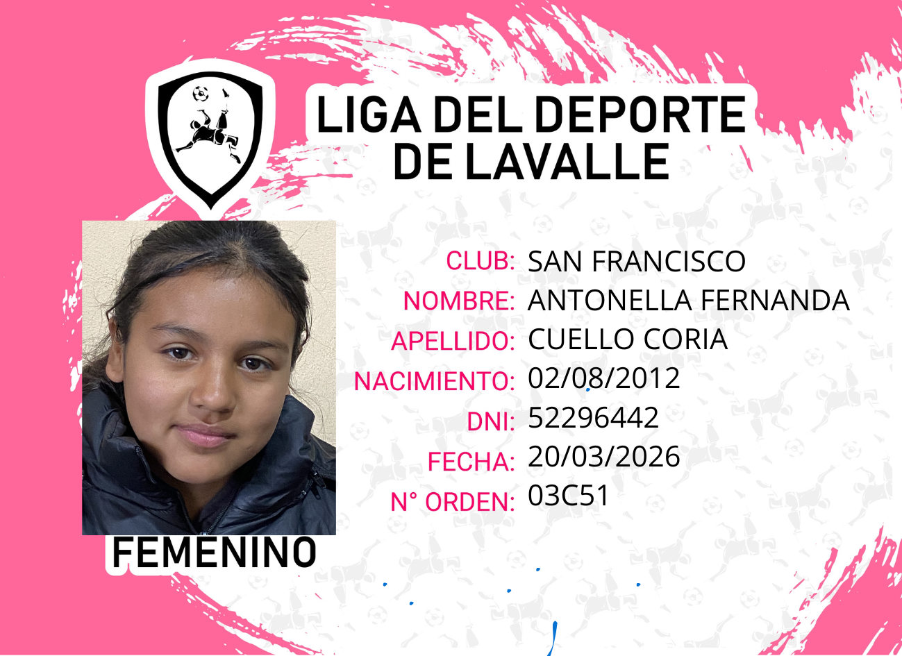 Foto carnet CUELLO, ANTONELLA