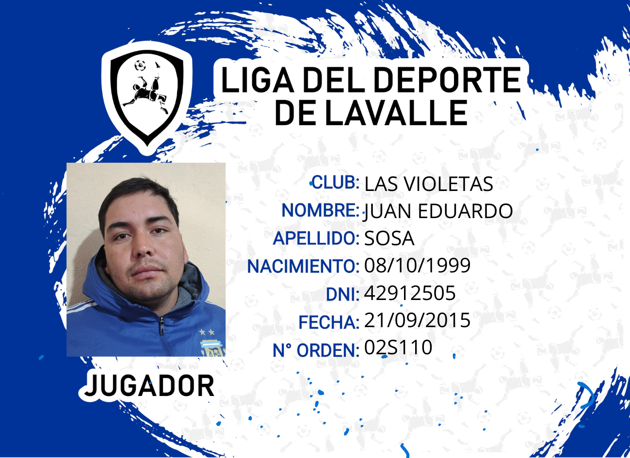 Foto carnet SOSA JUAN EDUARDO
