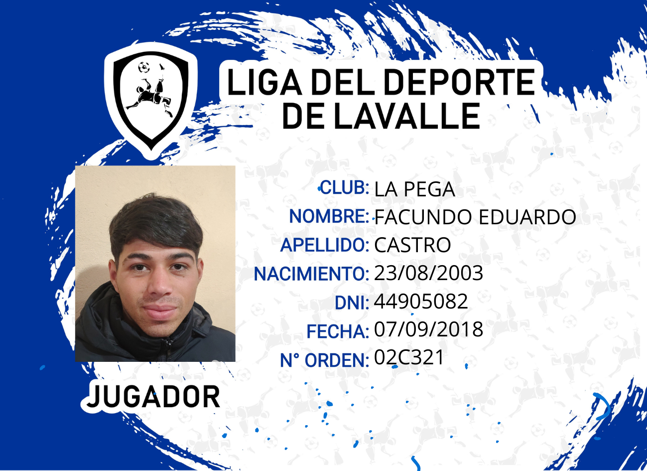 Foto carnet CASTRO FACUNDO EDUARDO 