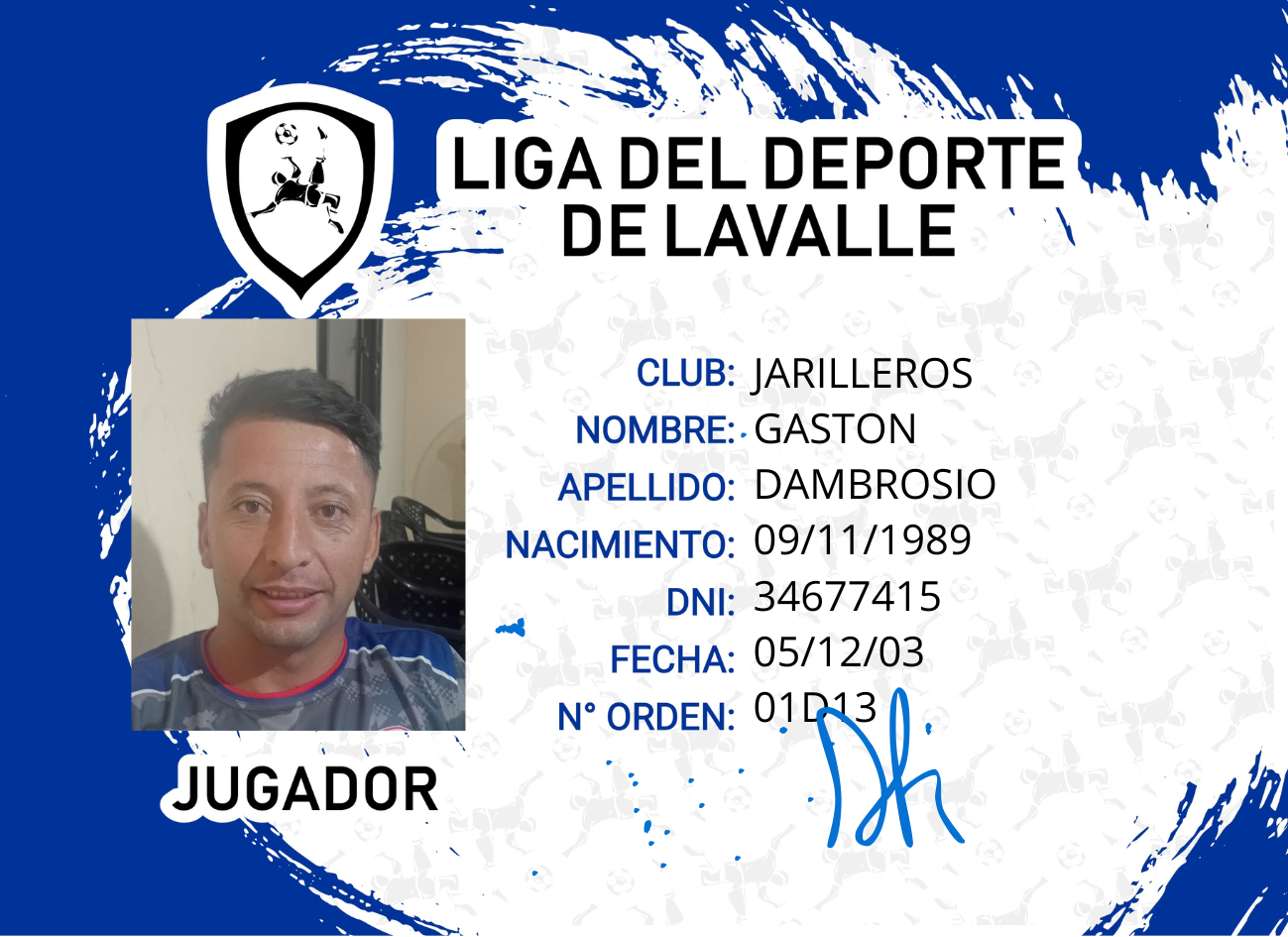 Foto carnet DAMBROSIO, GASTON