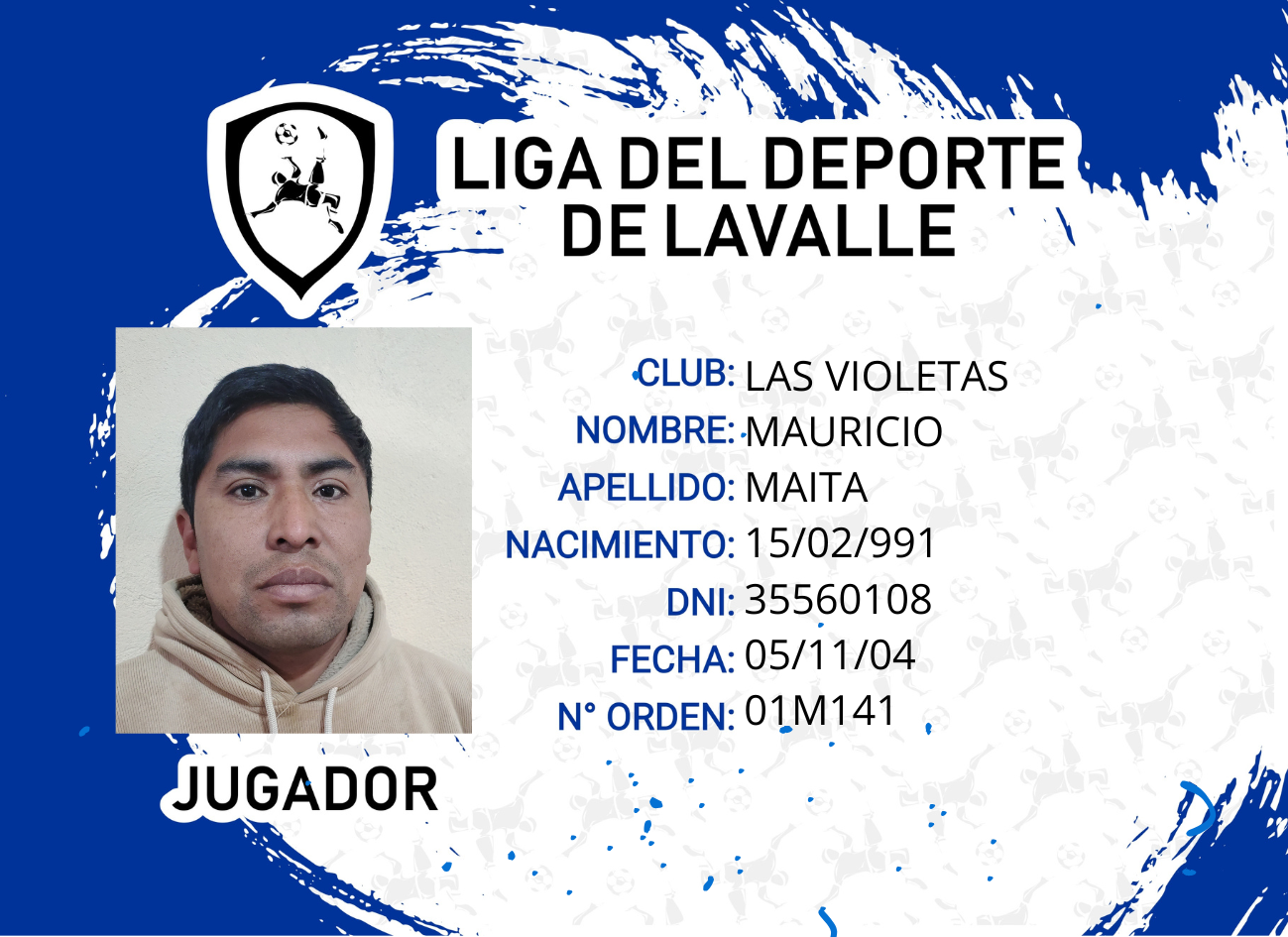 Foto carnet MAITA MAURICIO 