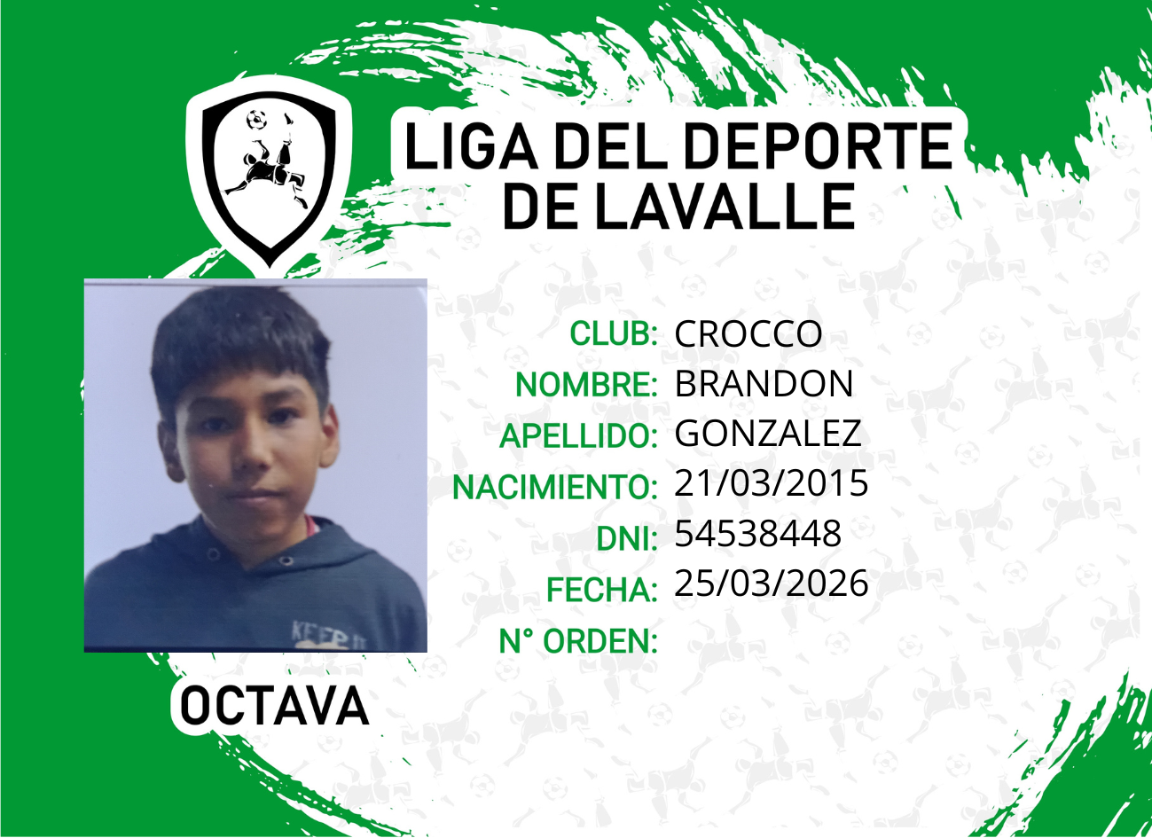 Foto carnet GONZALEZ, BRANDO