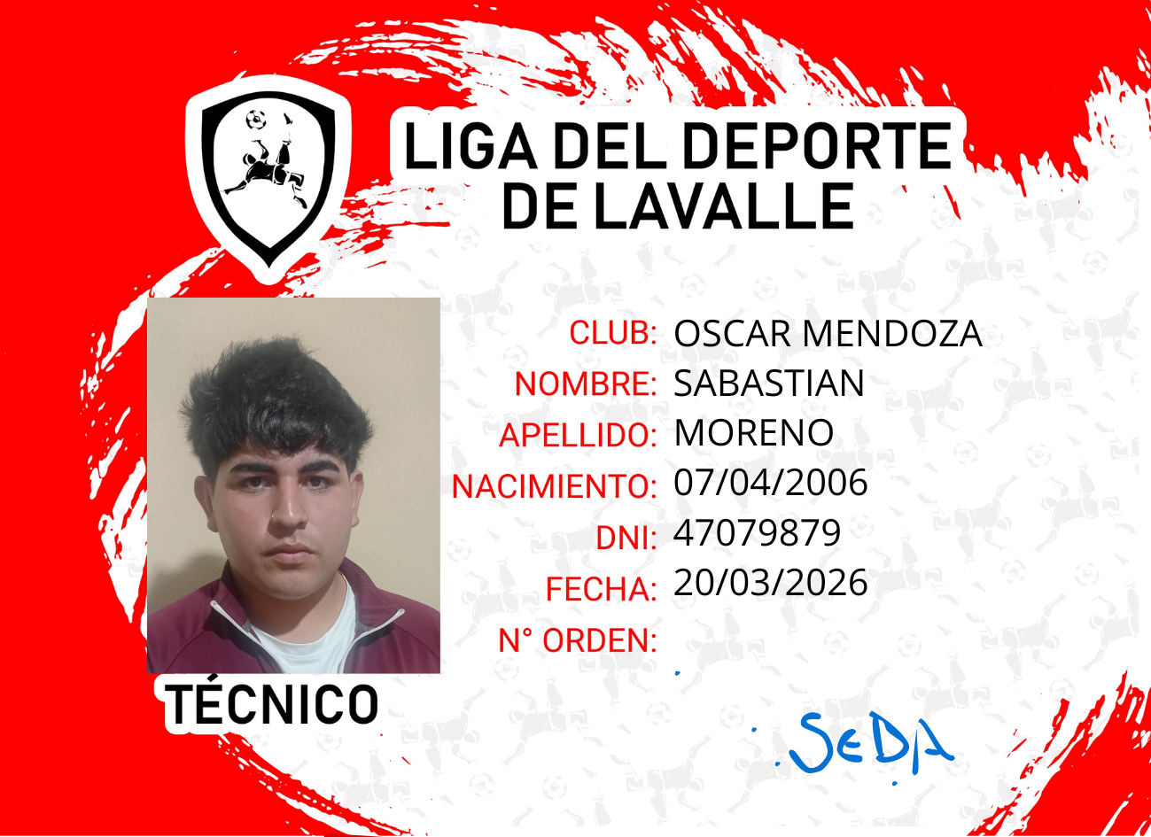 Foto carnet MORENO, SEBASTIAN