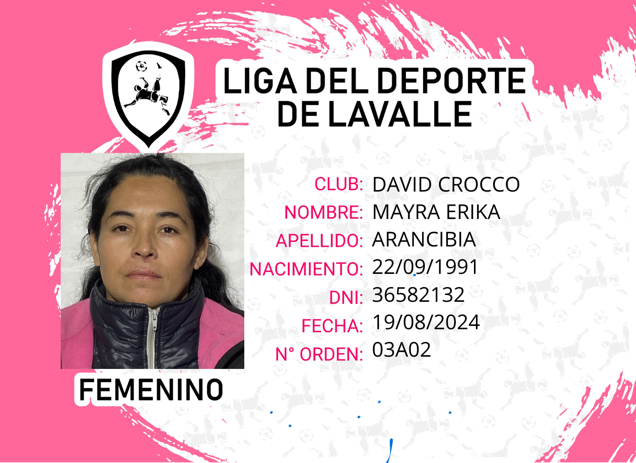 Foto carnet ARANCIBIA MAYRA ERIKA 