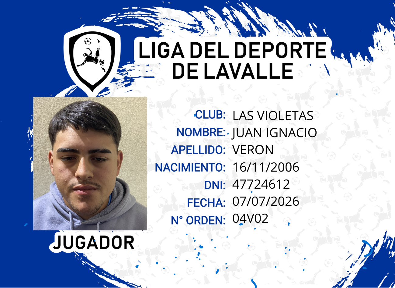 Foto carnet VERON, JUAN IGNACIO