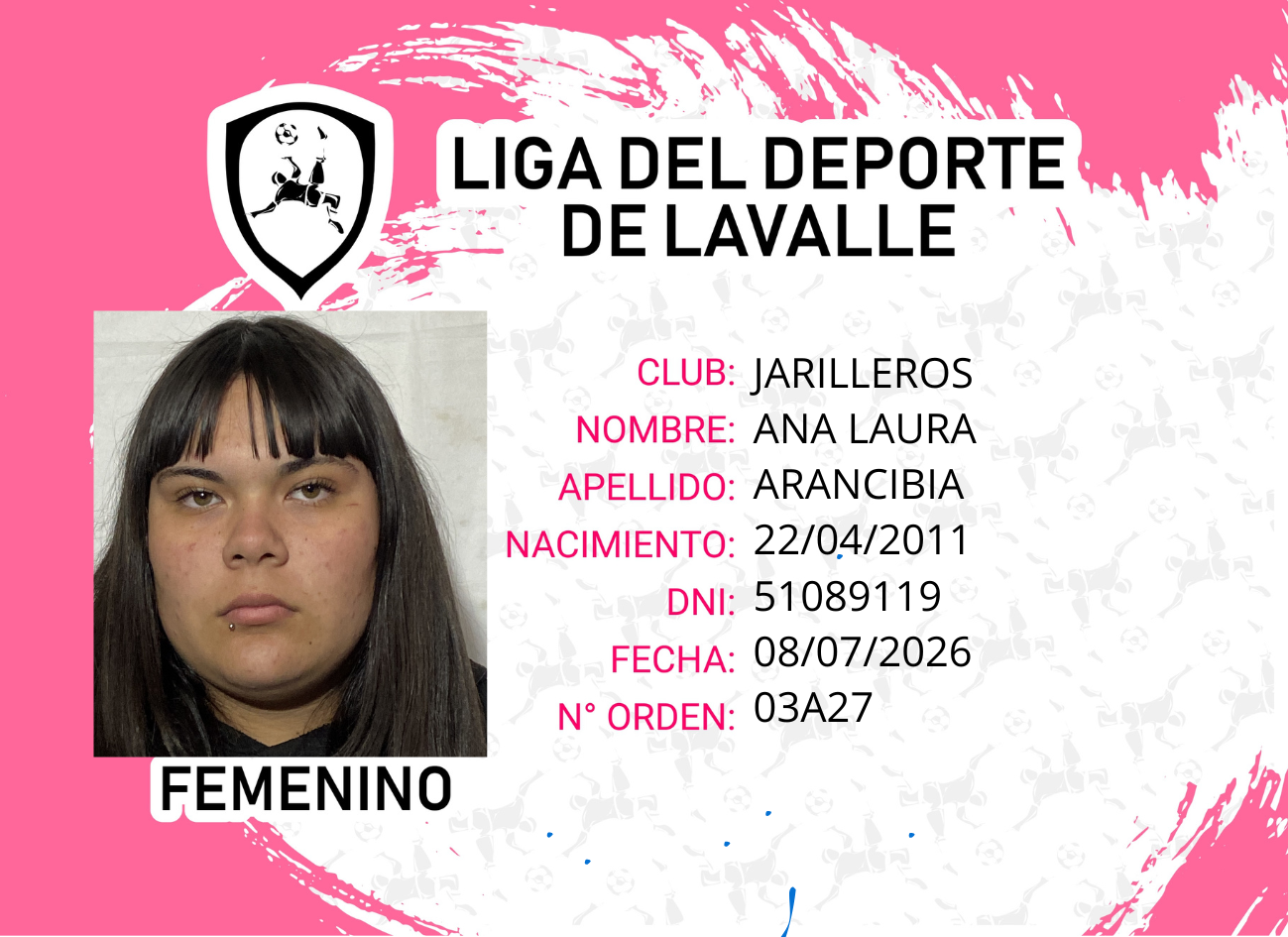 Foto carnet ARANCIBIA ANA LAURA 