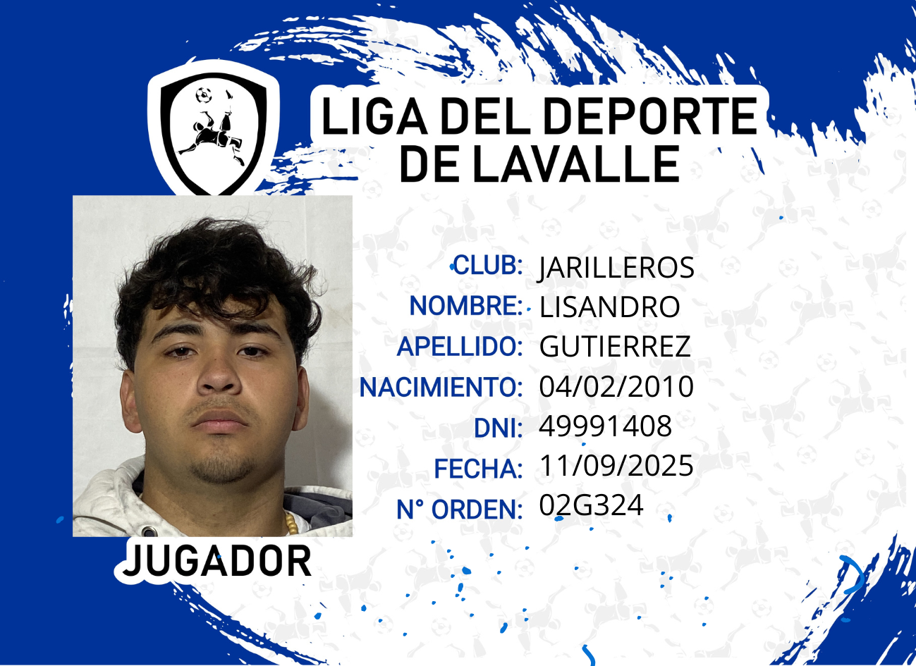 Foto carnet GUTIERREZ LISANDRO