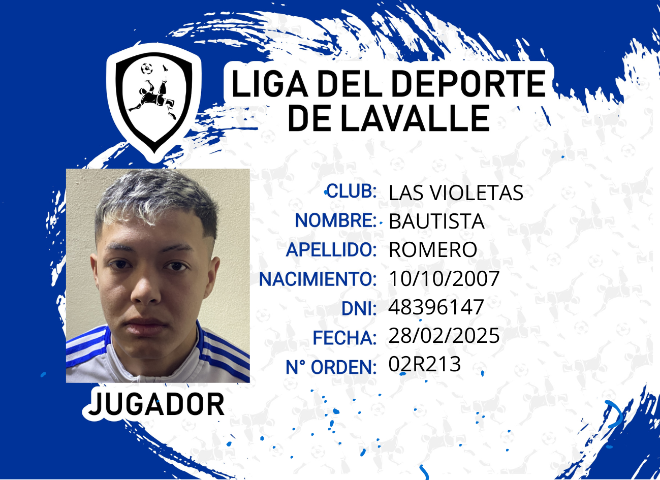 Foto carnet ROMERO, BAUTISTA