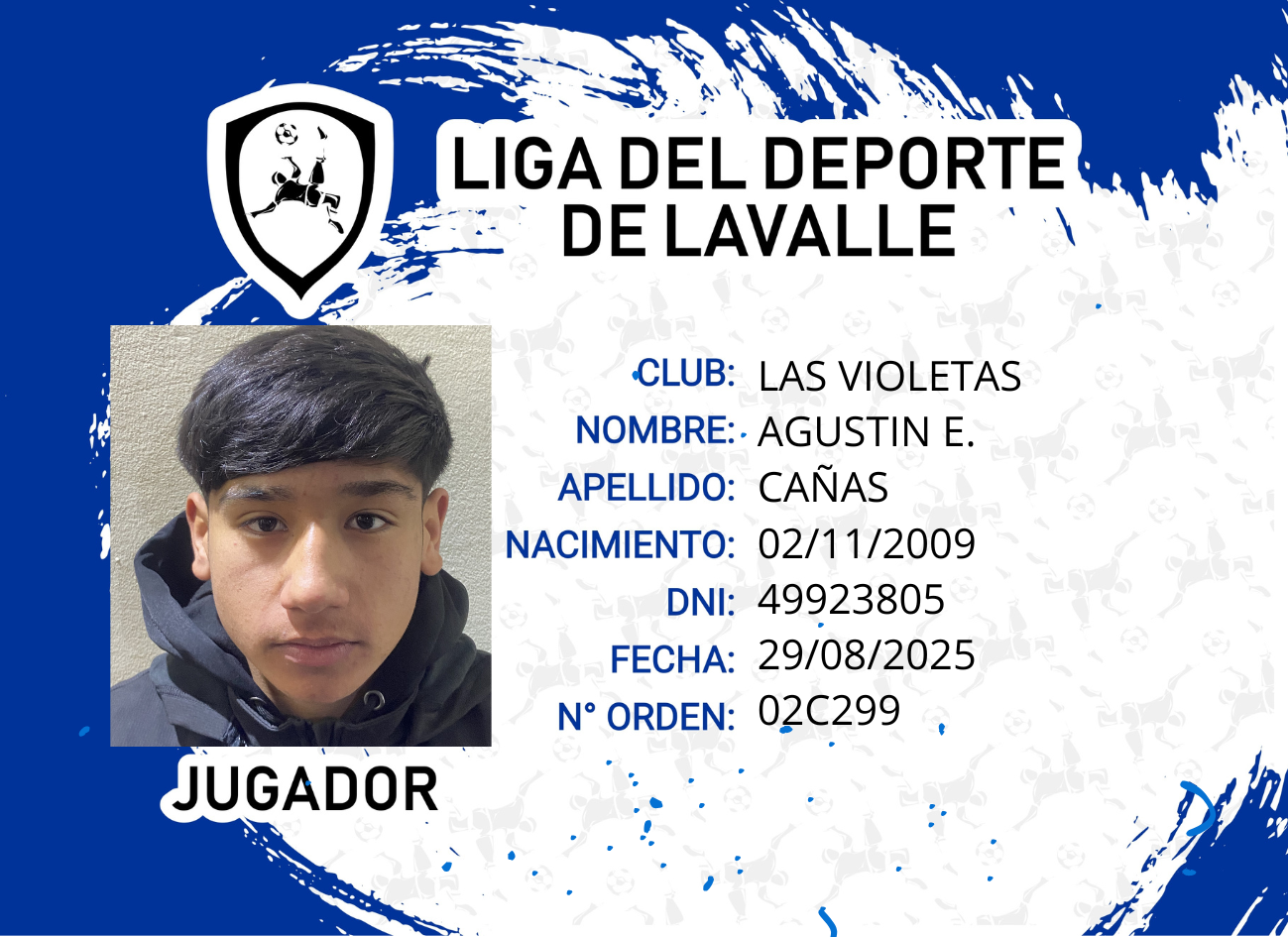 Foto carnet CAÑAS, AGUSTIN E.