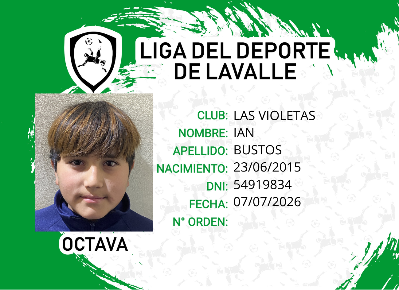 Foto carnet BUSTOS, IAN