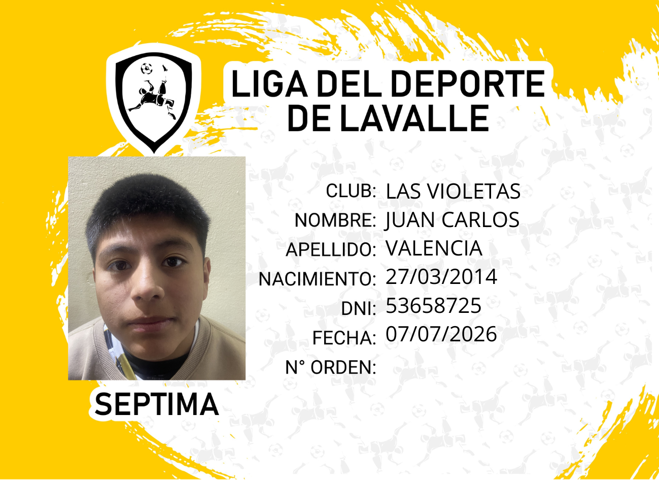 Foto carnet VALENCIA, JUAN CARLOS