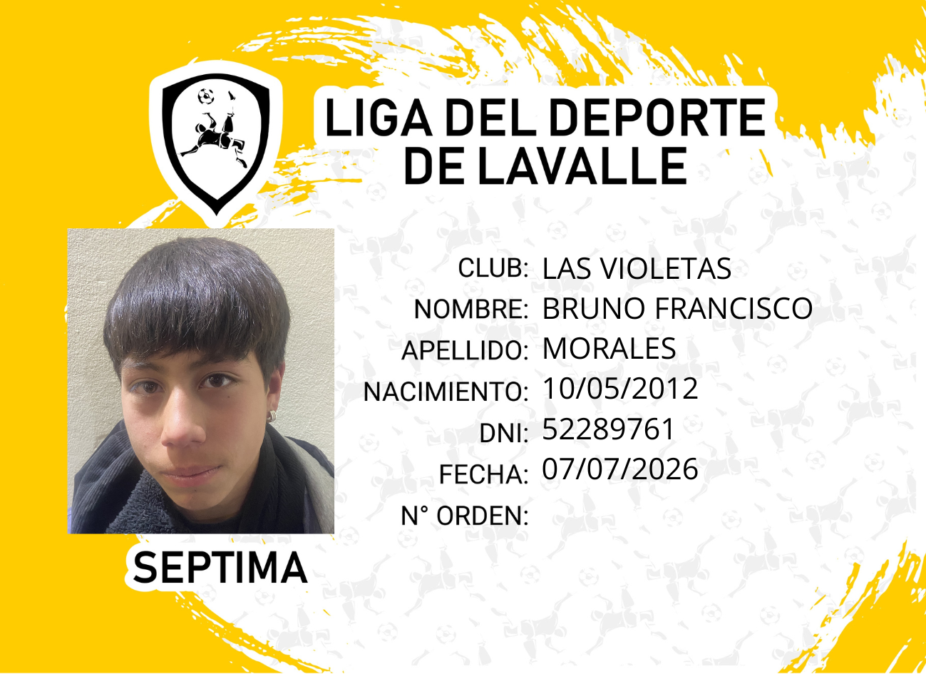 Foto carnet MORALES, BRUNO FRANCISCO