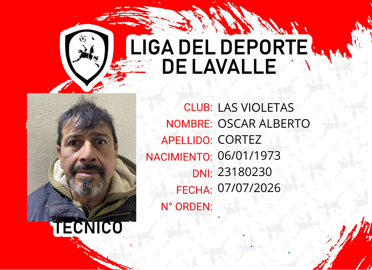 Foto carnet CORTEZ, OSCAR ALBERTO