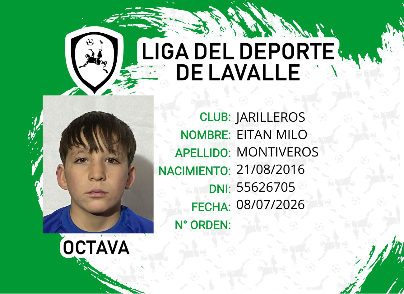 Foto carnet MONTIVEROS EITAN MILO