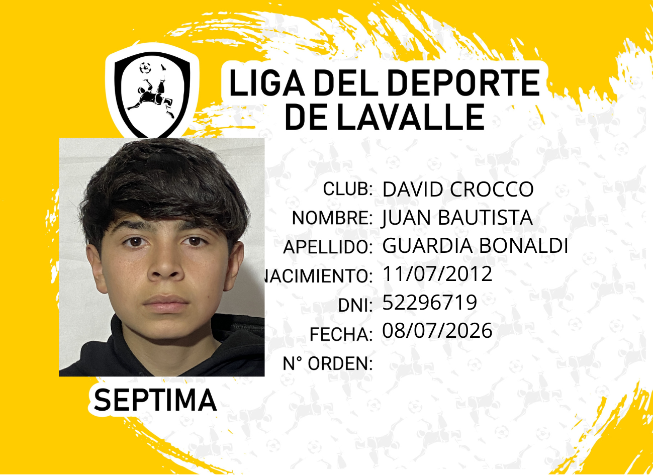 Foto carnet GUARDIA BONALDI JUAN BAUTISTA